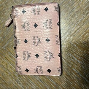 MCM Pink Coin/Card Wallet